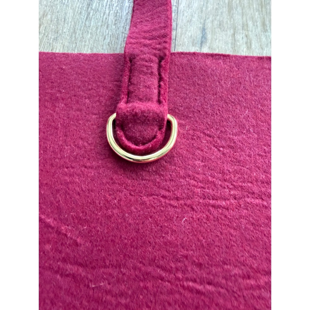 Bath & Body Works Magenta Pink Felt Bag Embroidered Black Friday Tote 2025 - Picture 3 of 10